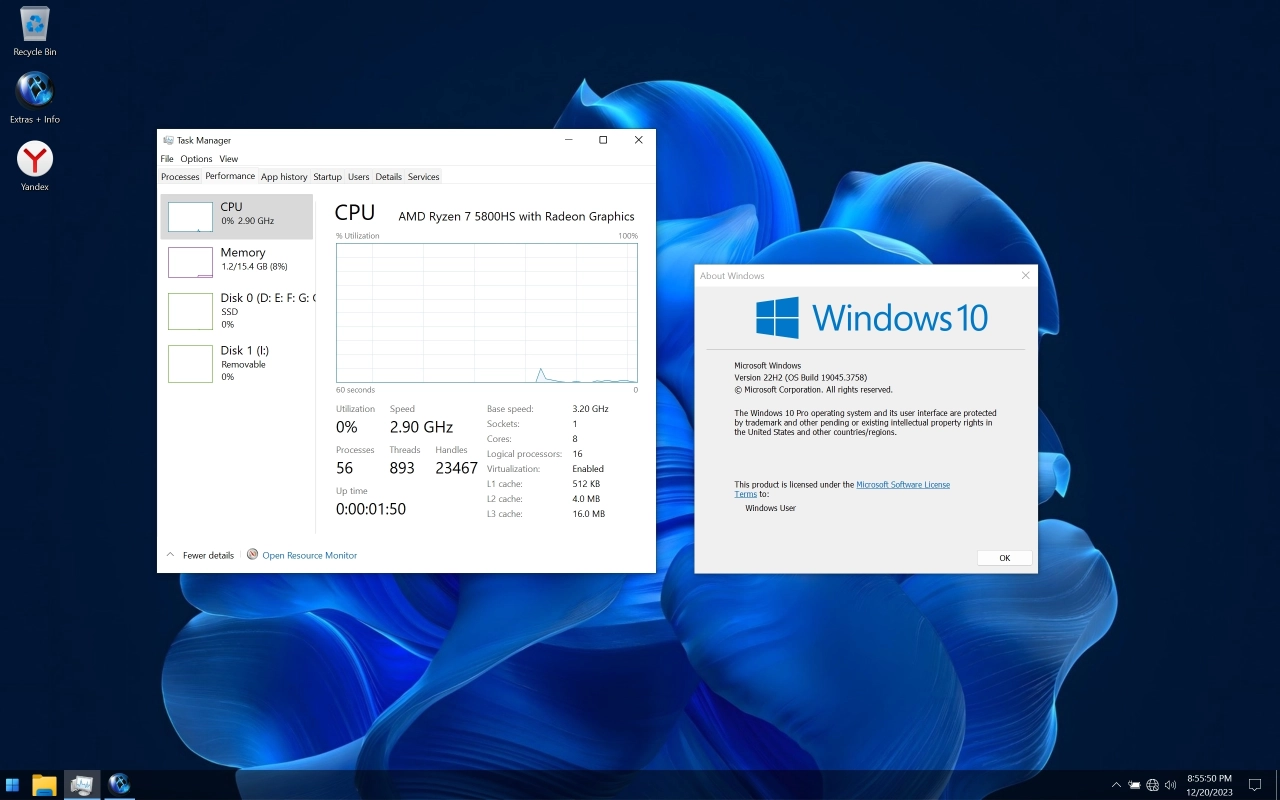 Screenshot #9 - Windows 10 X-Lite x64 22H2 Pro Build 19045.3758 By FBConan
