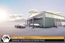 Garage Environment Pack - Low Poly