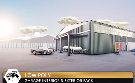 Garage Environment Pack - Low Poly