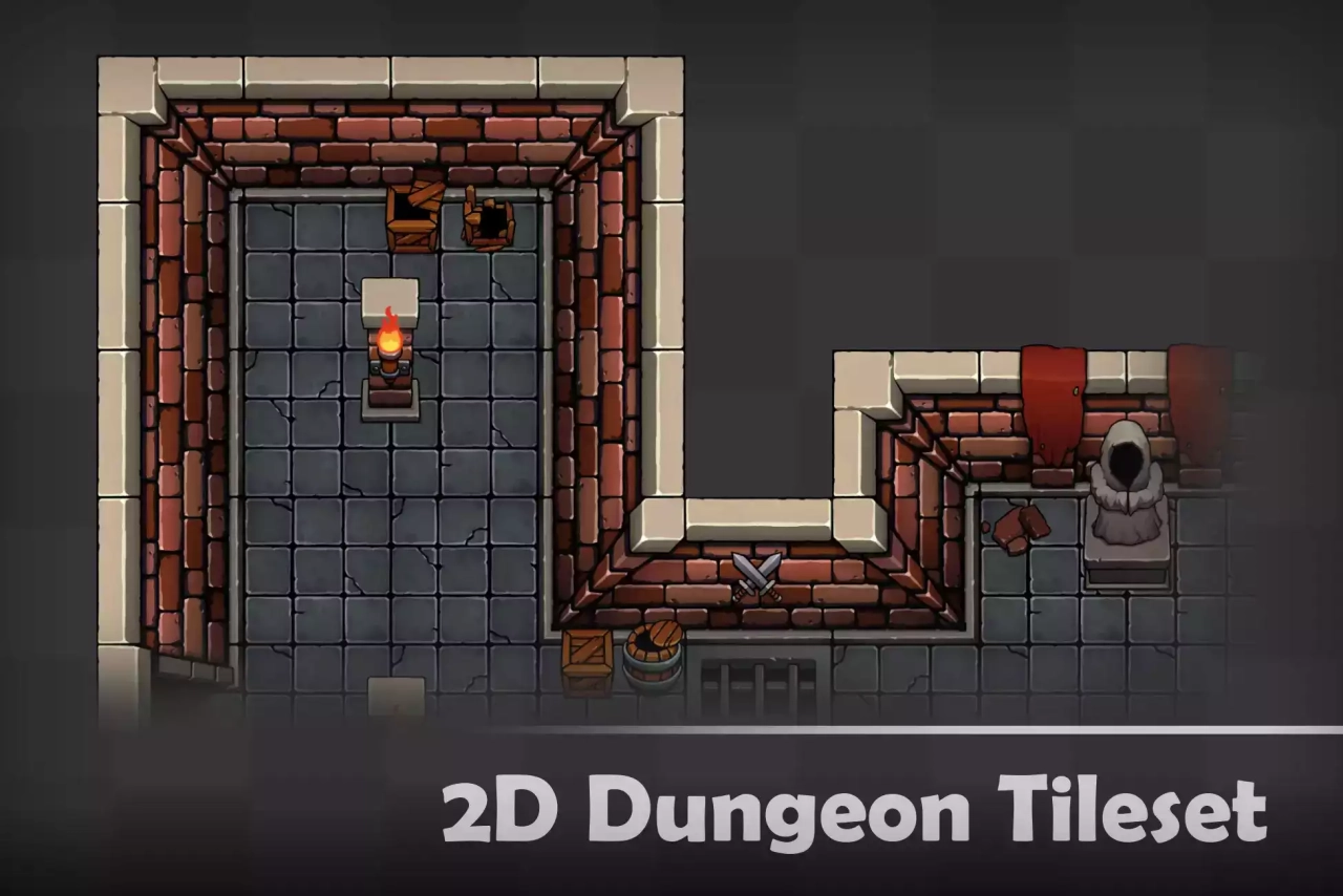Screenshot #1 - 2D Dungeon Tileset
