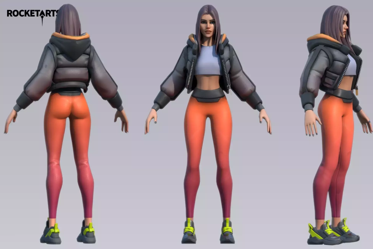 Screenshot #2 - Stylized Modular Character (Female)