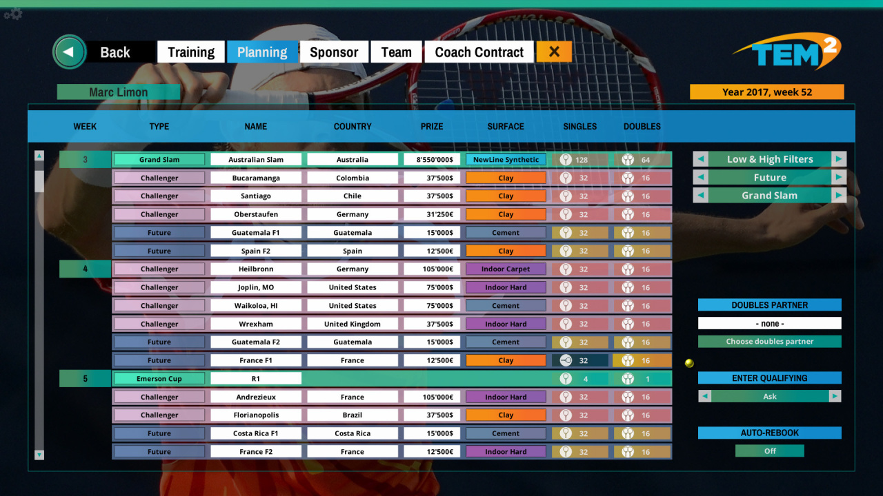 Screenshot #5 - Tennis Elbow Manager 2