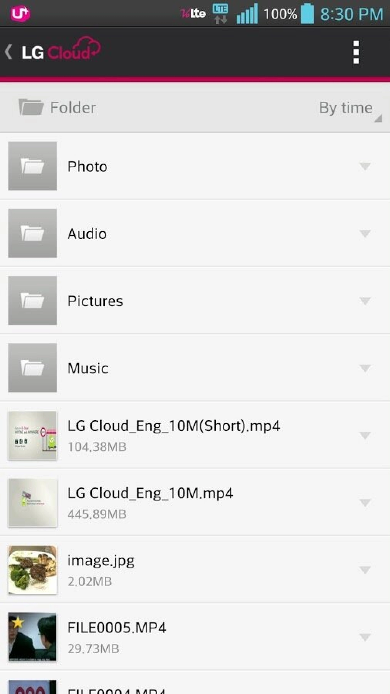 Screenshot #12 - LG CLOUD 3.4.00