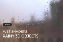 HDRP - Wet Shaders : Rainy 3D Objects