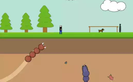 2D Side Scrolling - Giant Monster Worm Survival KIT