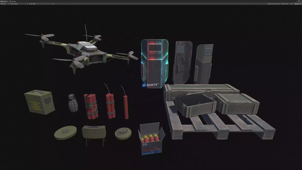 Screenshot #4 - Modern Low poly Guns And Weapons
