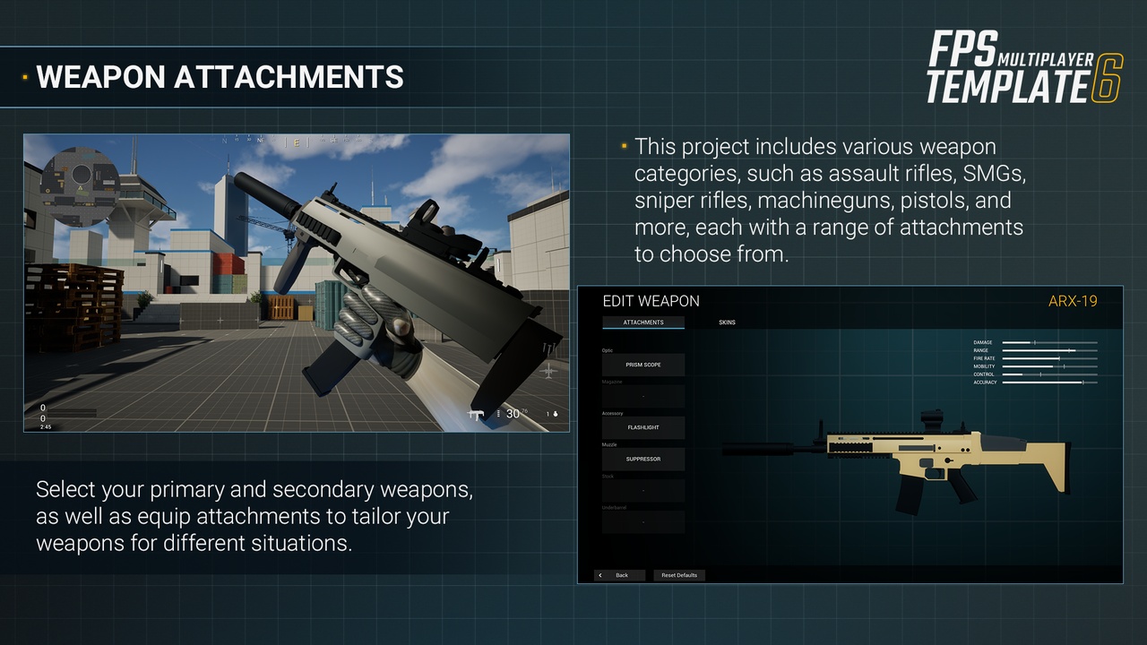 Screenshot #2 - FPS Multiplayer Template UE5.6+  v6.0.3