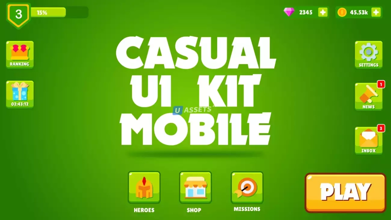 Screenshot #3 - Casual UI Kit - Mobile