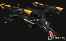 Copperhead: Sci-fi Vehicle, Next Gen 3D Model