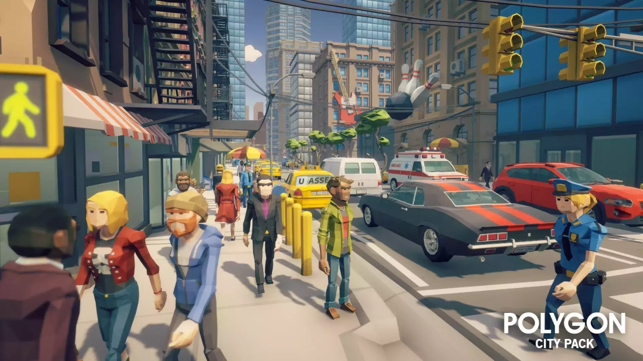 Screenshot #1 - POLYGON City - Low Poly 3D Art by Synty