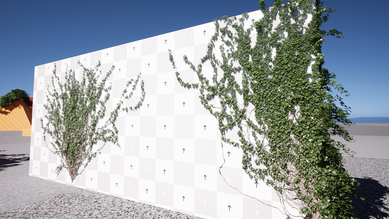 Screenshot #4 - Crazy Ivy Realistic Ivy Generator Vine Plugin - Grow Procedural Plants in Editor