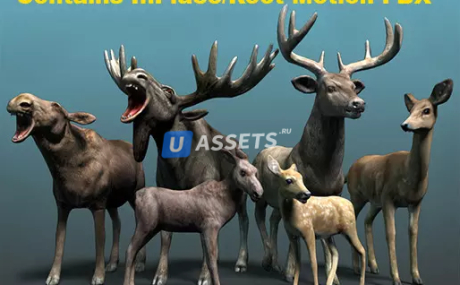 Forest Animal - Deer & Moose Family Pack