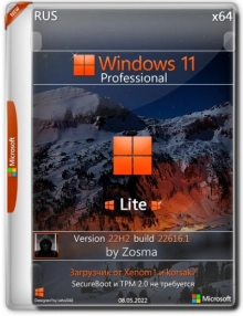 Windows 11 Pro x64 Lite 22H2 build 22616.1 by Zosma