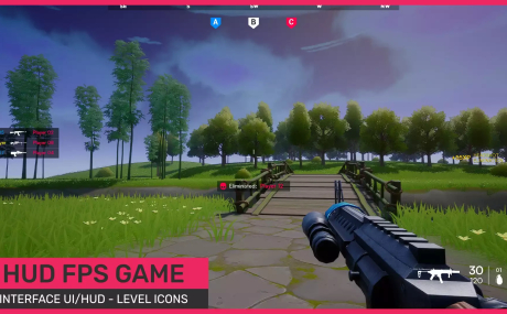 FPS interface UI/HUD - Killfeed/Compass - Pack Kit Ready to play
