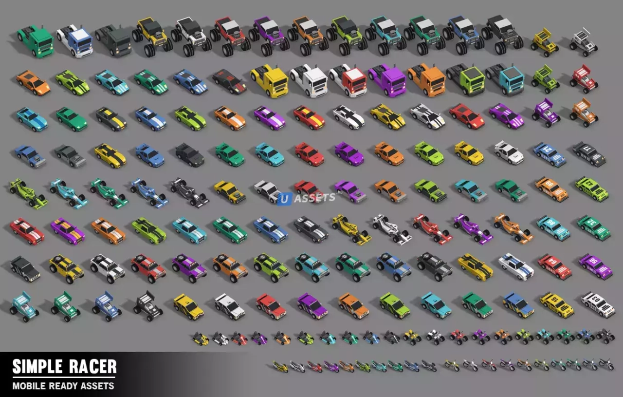 Screenshot #2 - Simple Racer - Cartoon Assets