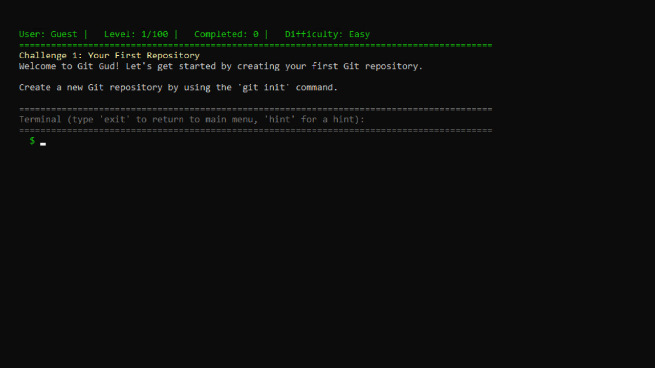 Screenshot #2 - git gud