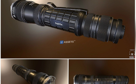 3D модель фонарика