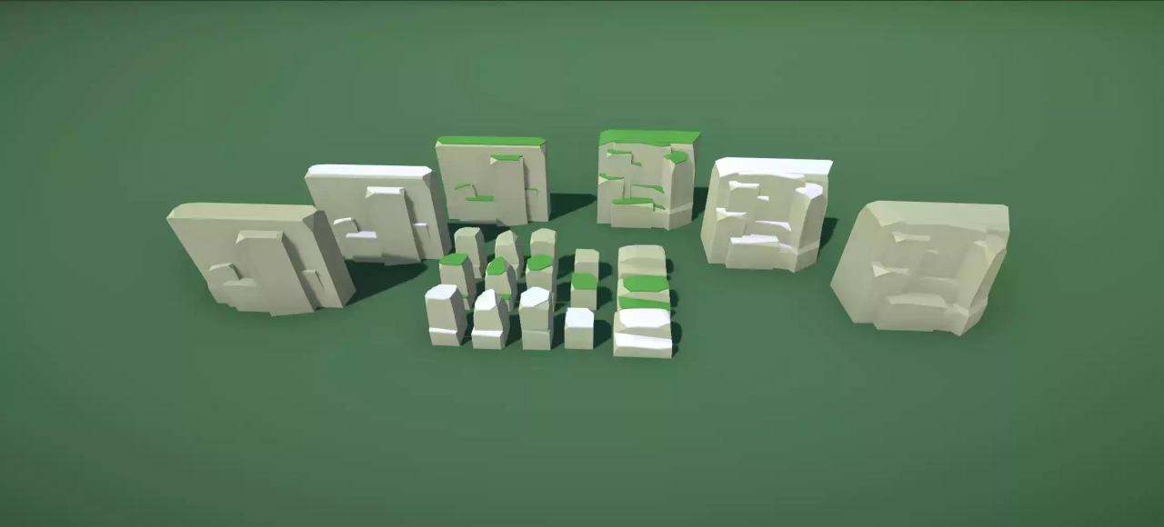 Screenshot #4 - Rocks Pack - Low Poly Nature