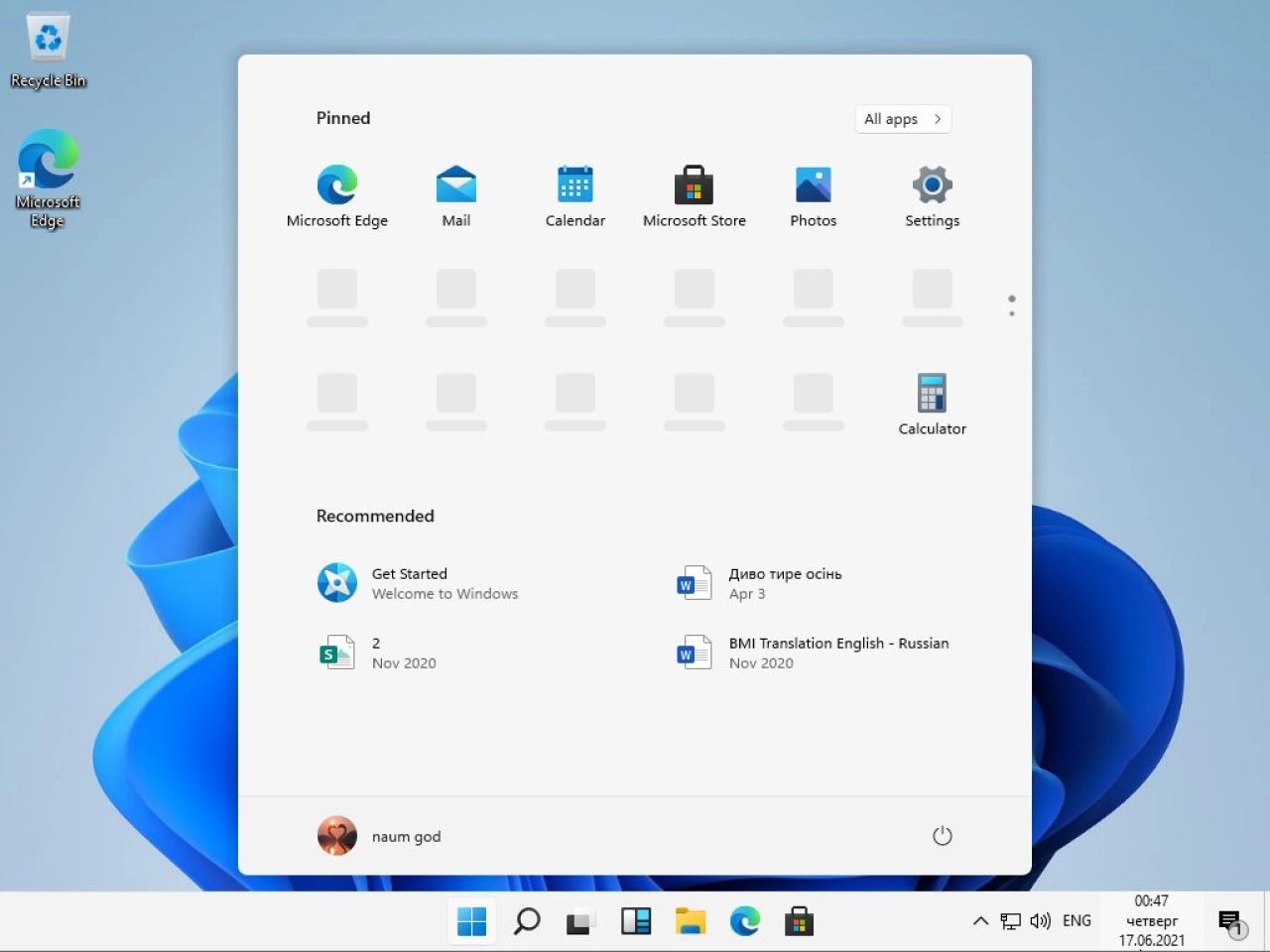 Screenshot #2 - Windows 11 Dev OS x64 Build 21996.1.210529-1541