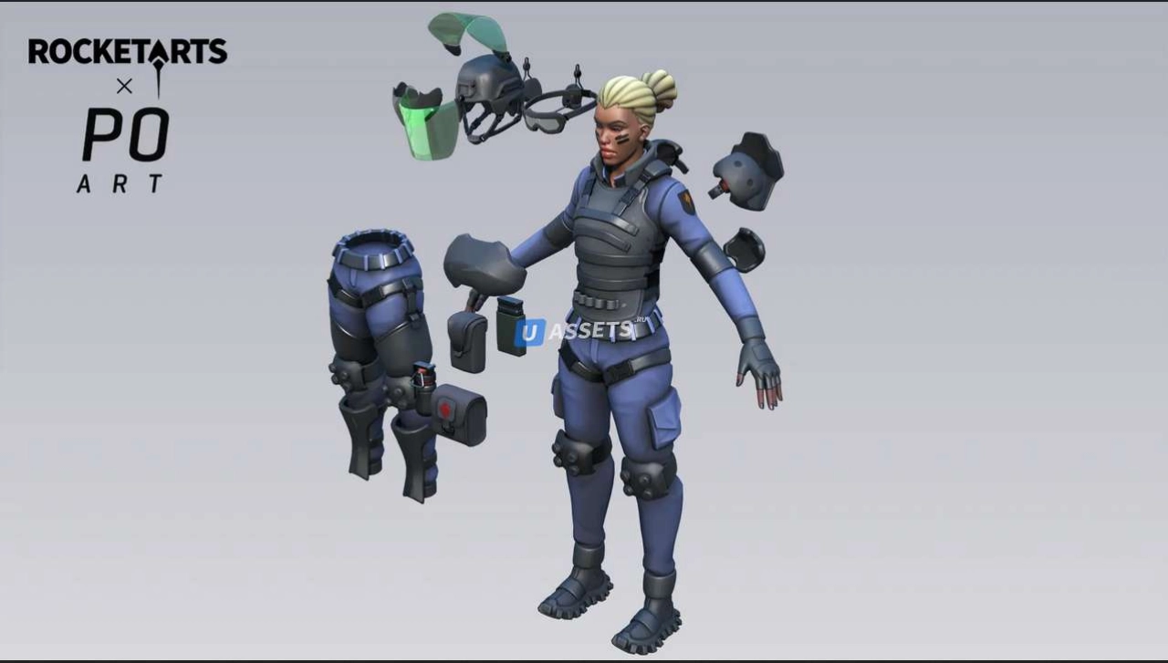 Screenshot #3 - Stylized Military Female