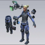 Screenshot #3 - Stylized Military Female