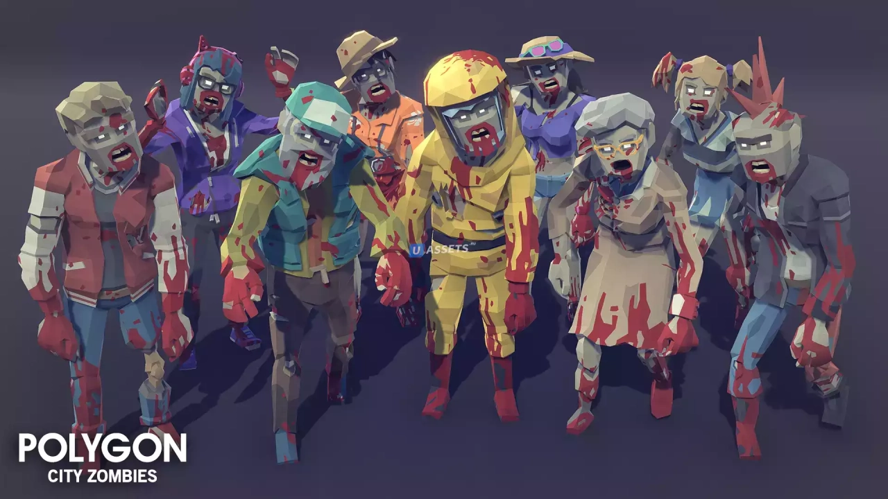 Screenshot #3 - POLYGON City Zombies - Low Poly 3D Art by Synty