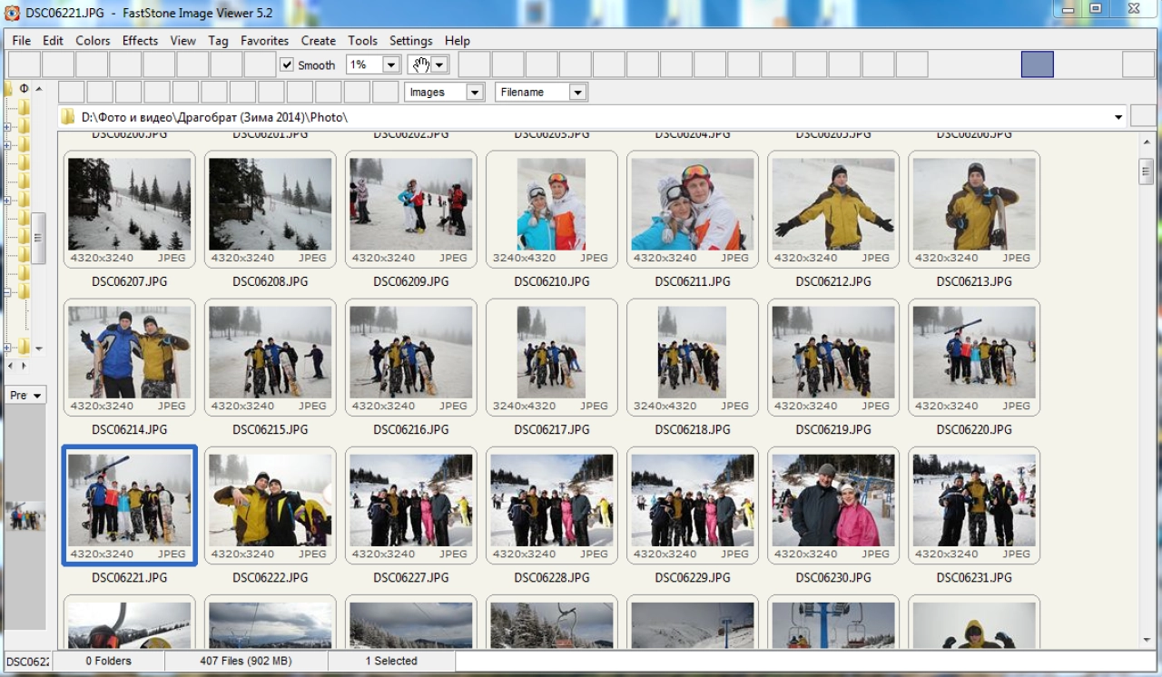 Screenshot #1 - FastStone Image Viewer