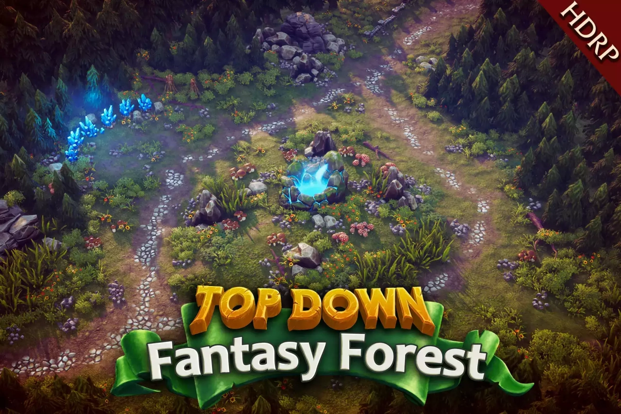 Screenshot #1 - Top Down - Fantasy Forest (HDRP)
