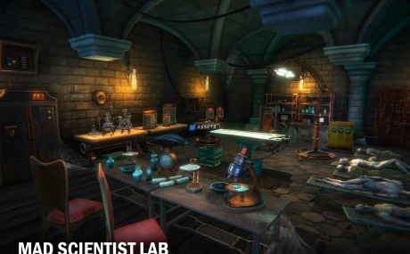 Mad scientist lab props pack