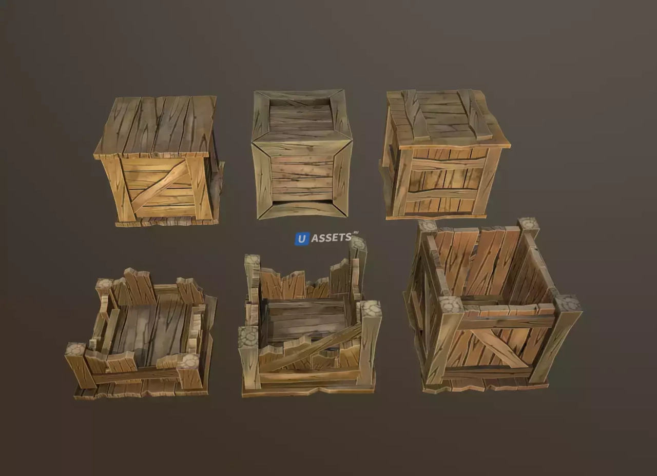 Screenshot #3 - Stylized Wood Props Pack