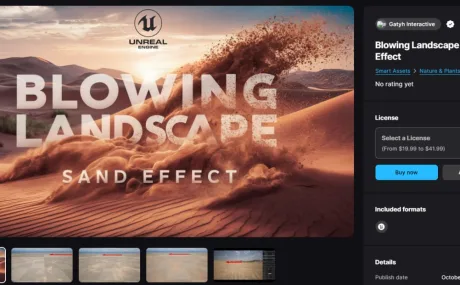 Blowing Landscape Sands Effect (UE5)