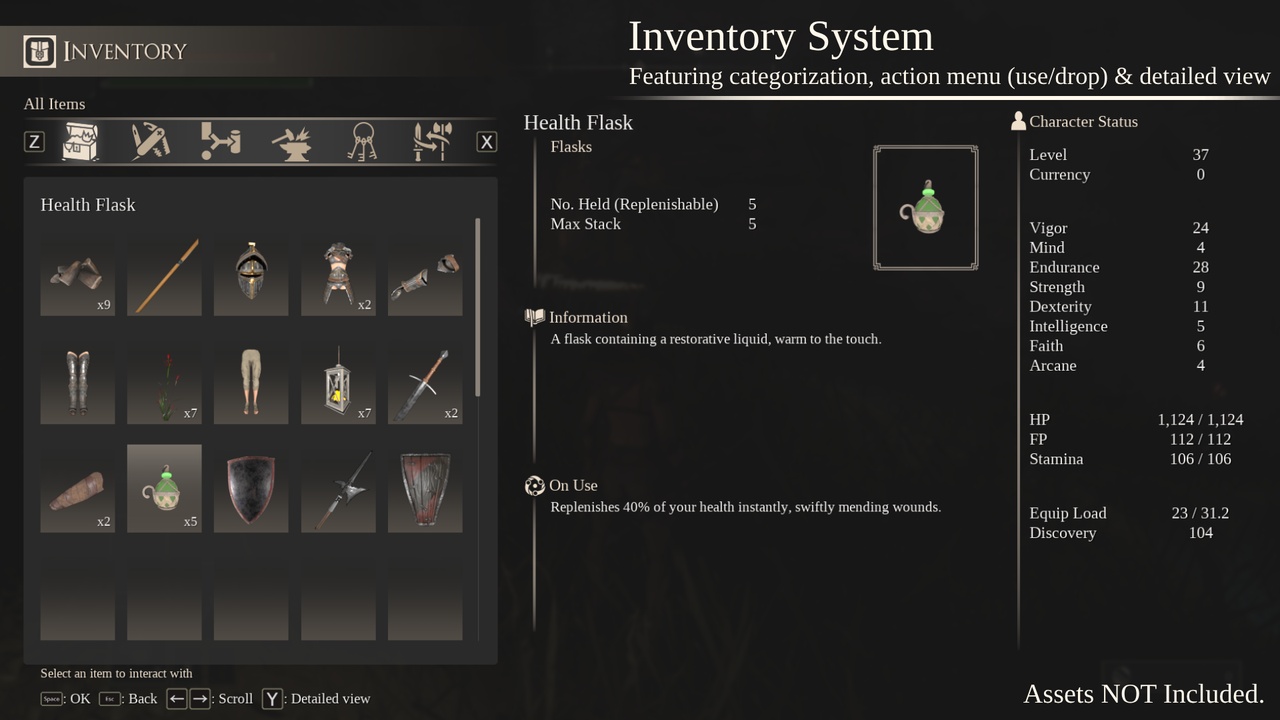 Screenshot #8 - Soulslike Framework - Complete Soulslike Kit для Unreal Engine 5