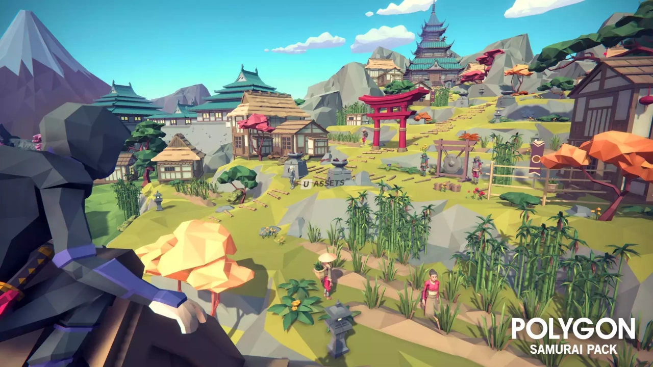 Screenshot #3 - POLYGON Samurai - Low Poly 3D Art by Synty