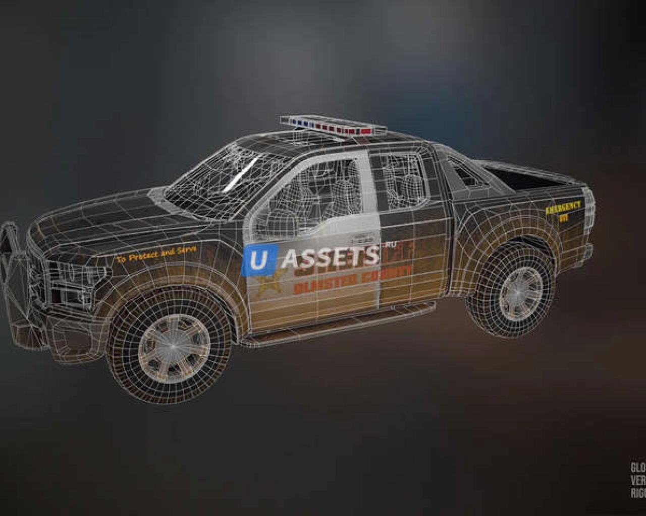 Screenshot #3 - Police Vehicle: (Animated/Driveable)