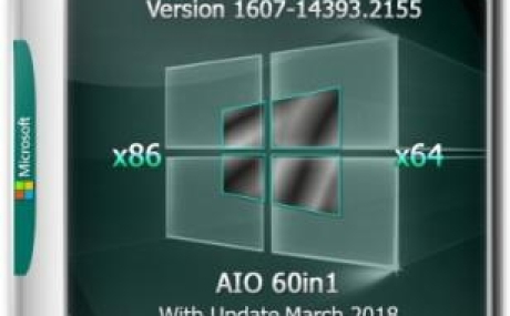 Windows 10 Version 1607 (14393.2155) AIO [60in1] adguard