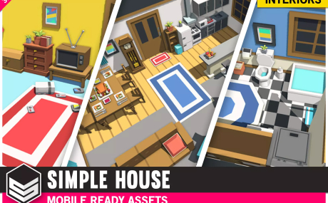 Simple House Interiors - Cartoon assets