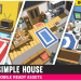 Simple House Interiors - Cartoon assets