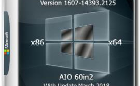 Windows 10 Version 1607 (14393.2125) x86-x64 AIO