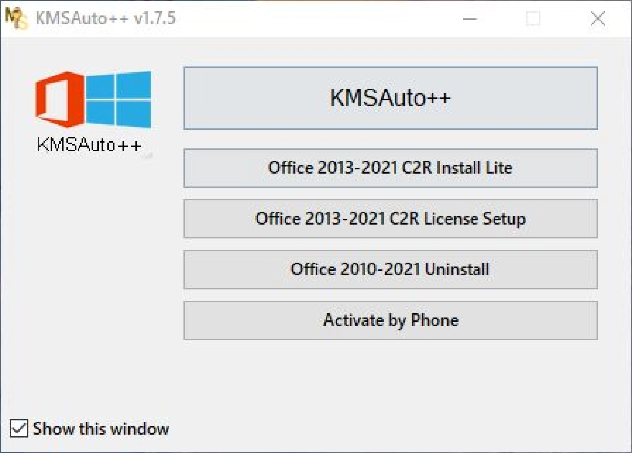 Screenshot #1 - Активатор KMSAuto++ 1.8.7 для Windows 11,7