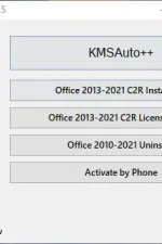 Screenshot #1 - Активатор KMSAuto++ 1.8.7 для Windows 11,7