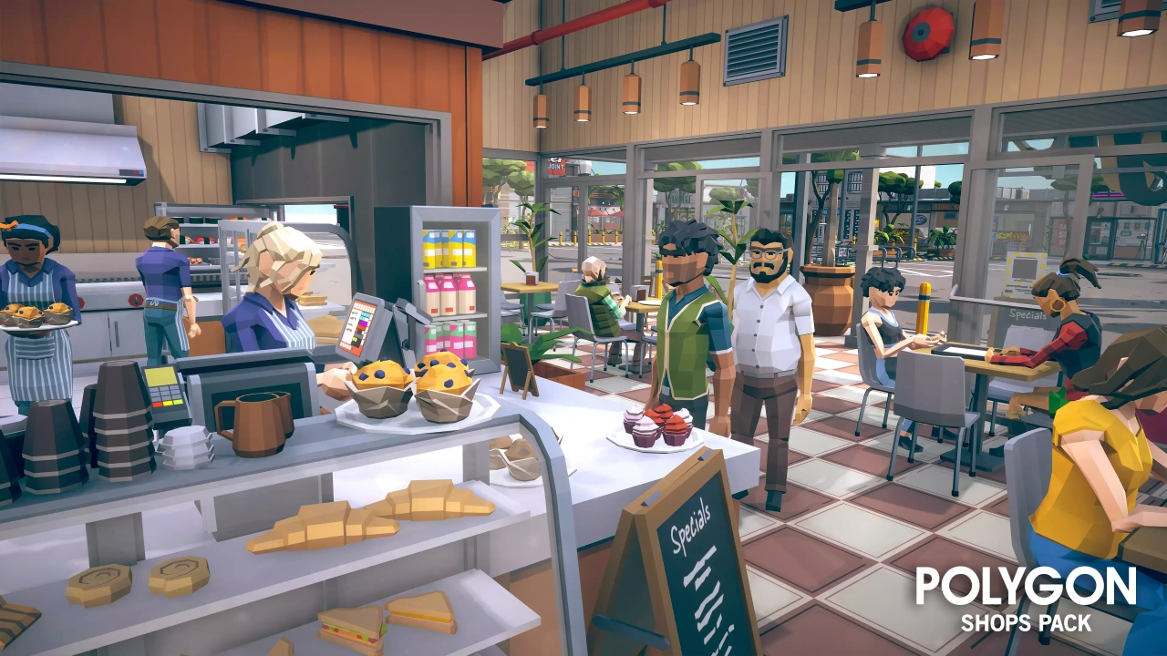Screenshot #4 - POLYGON Shops Pack - Low Poly 3D Art by Synty