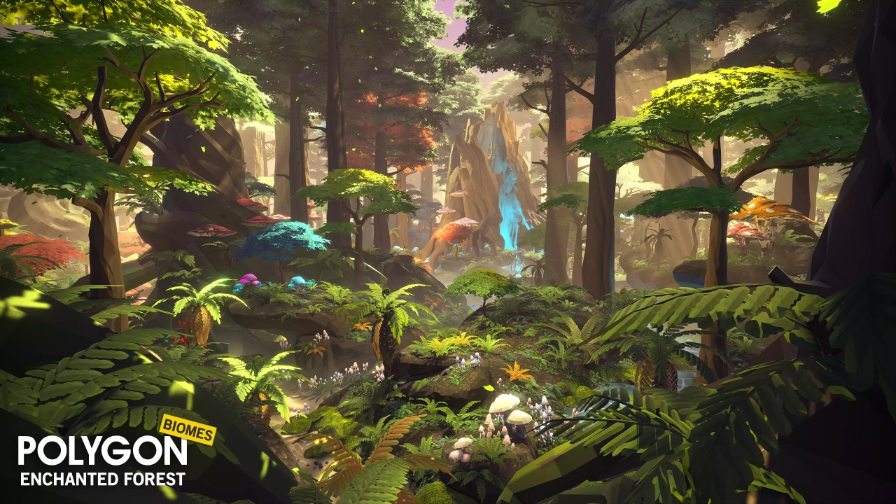 Screenshot #1 - POLYGON - Enchanted Forest - Nature Biomes - 3D Environment Art by Synty