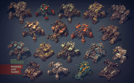Mech Constructor: Spiders and Tanks