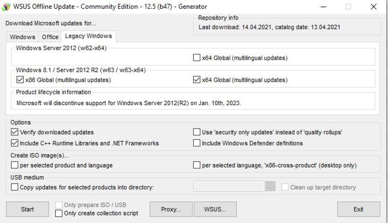 Screenshot #1 - Пакет обновлений для Microsoft Windows и Office x86/x64 (12.05.21)