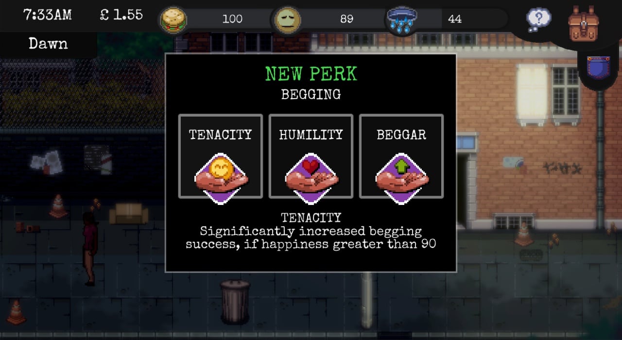 Screenshot #2 - CHANGE: A Homeless Survival Experience