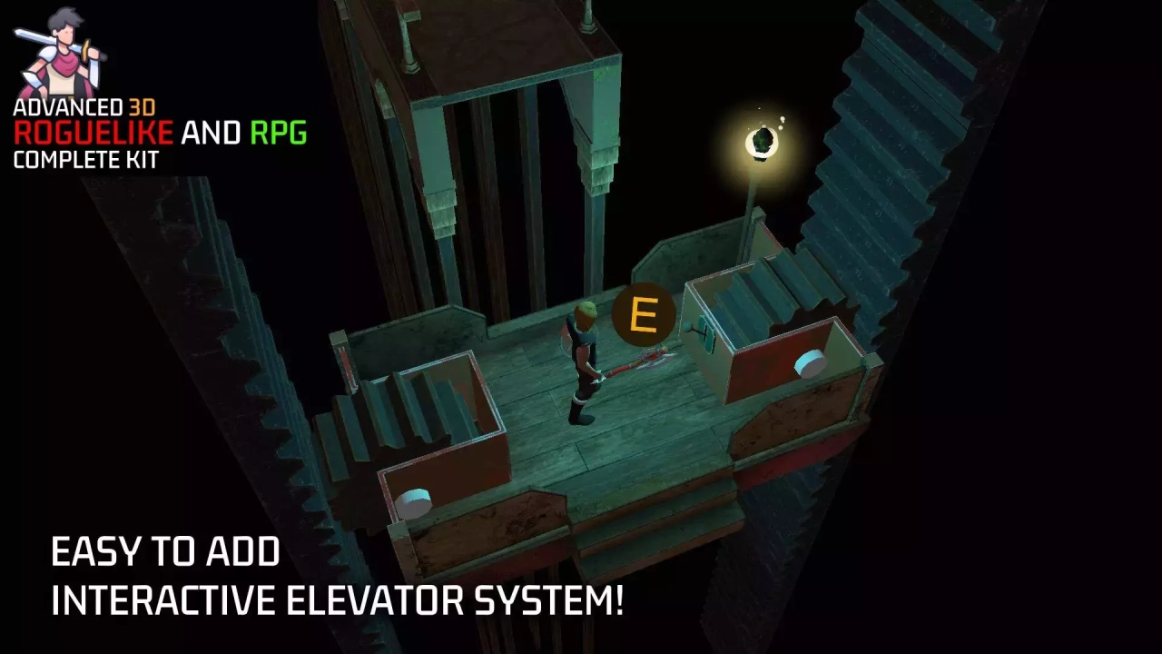 Screenshot #3 - 3D Roguelike RPG Complete Kit for Mobile and PC: TPS, Enemy AI, Puzzle and Props