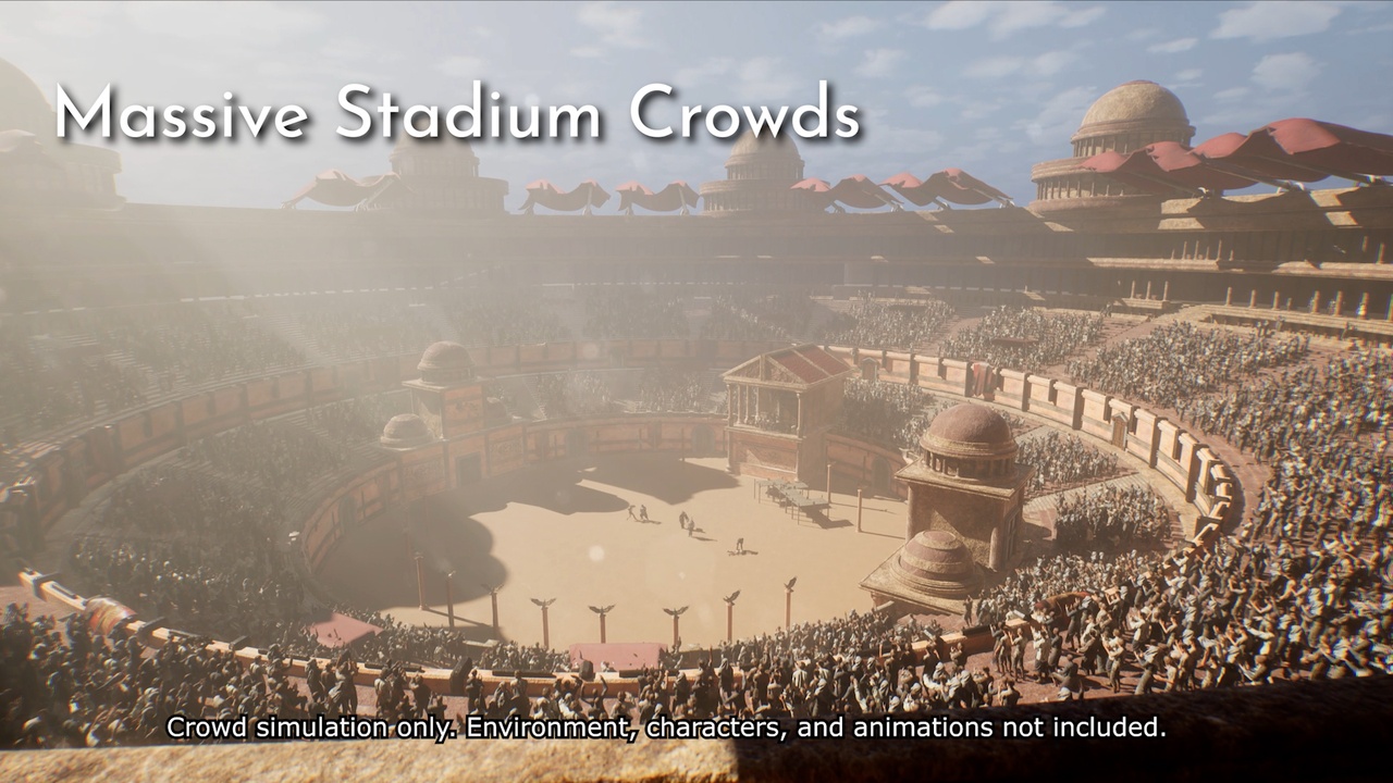 Screenshot #2 - OverCrowd - Massive Crowd Simulation