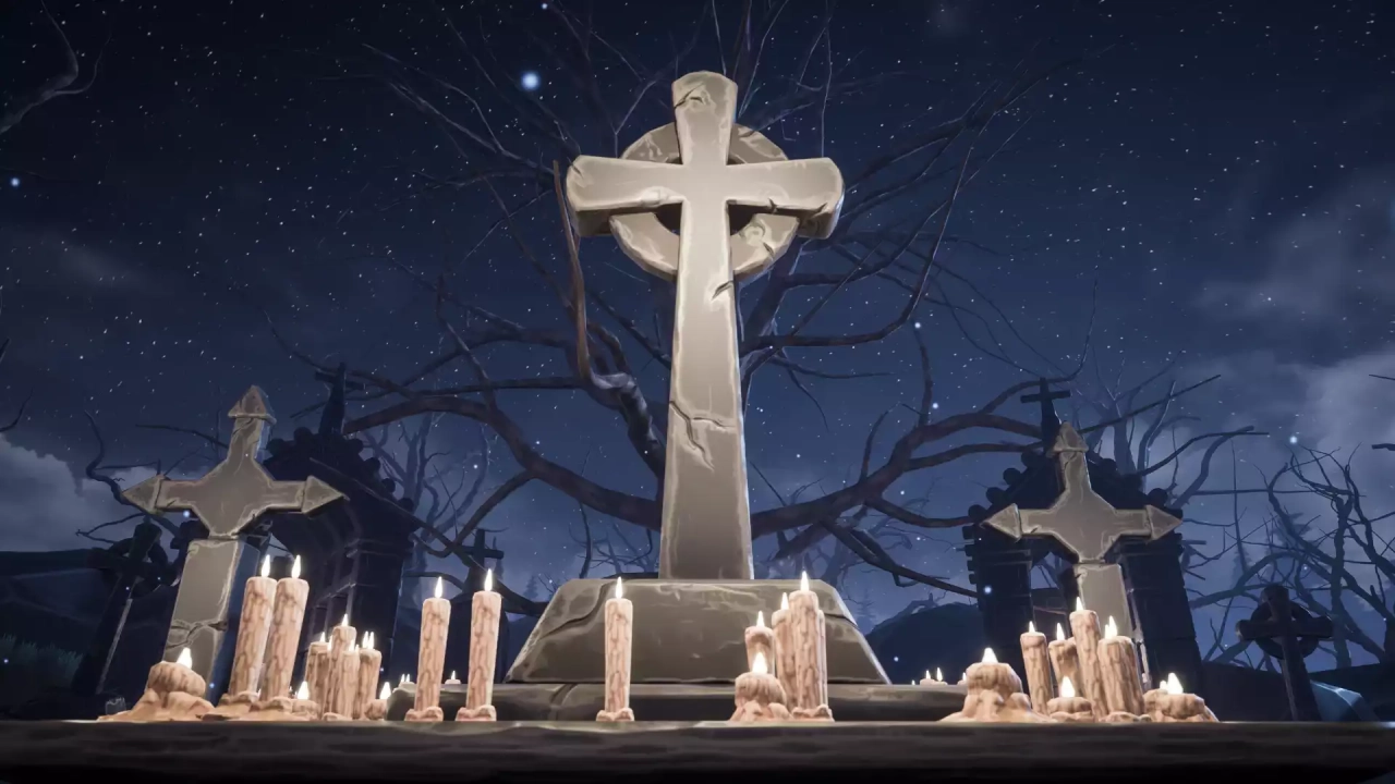 Screenshot #3 - Graveyard - Cemetery - Stylized Graveyard - Stylized Cemetery