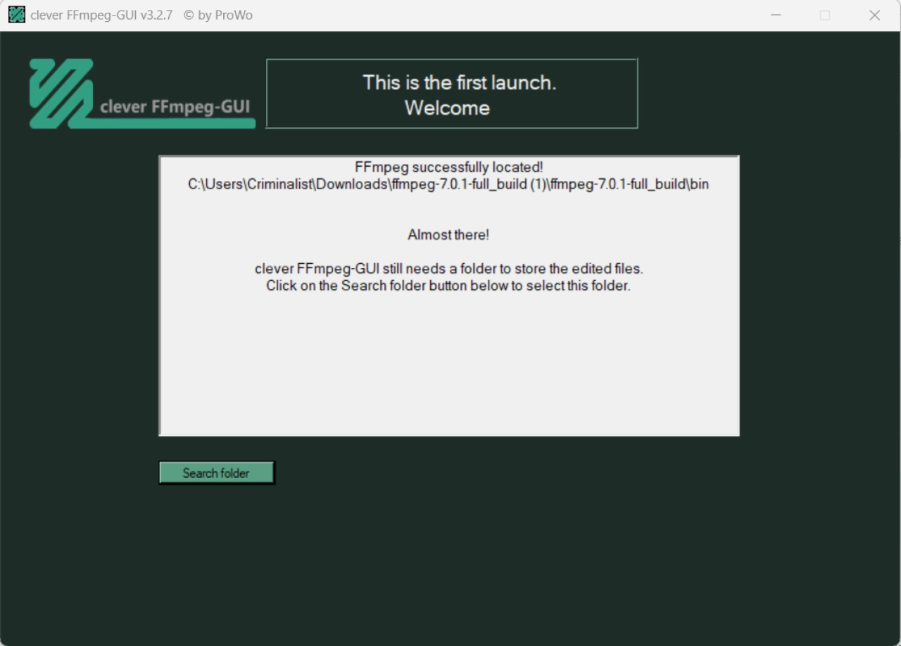 Screenshot #2 - Утилита Clever FFmpeg-GUI v3.1.7 + ffmpeg