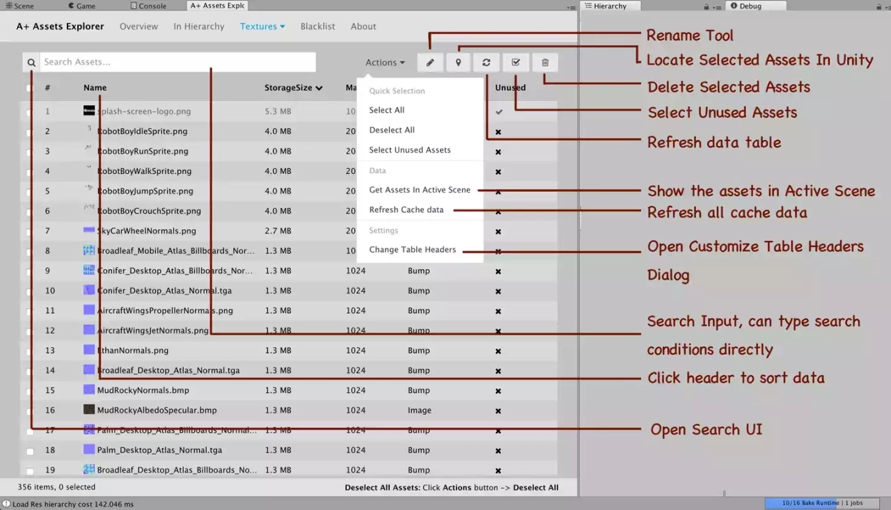 Screenshot #4 - A+ Assets Explorer